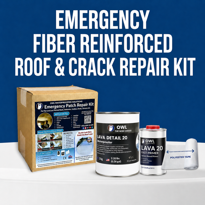 Emergency Fiber Reinforced Roof & Crack Repair Kit