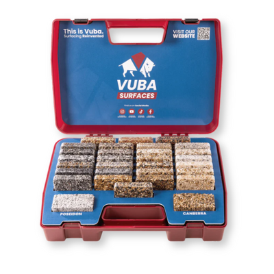 Vuba Sample Case – Resin Bound Colours & System Demonstration Kit
