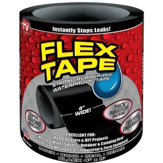  FLEX TAPE - The Super Strong Waterproof Tape That Instantly Patches, Bonds, and Seals Virtually Anything